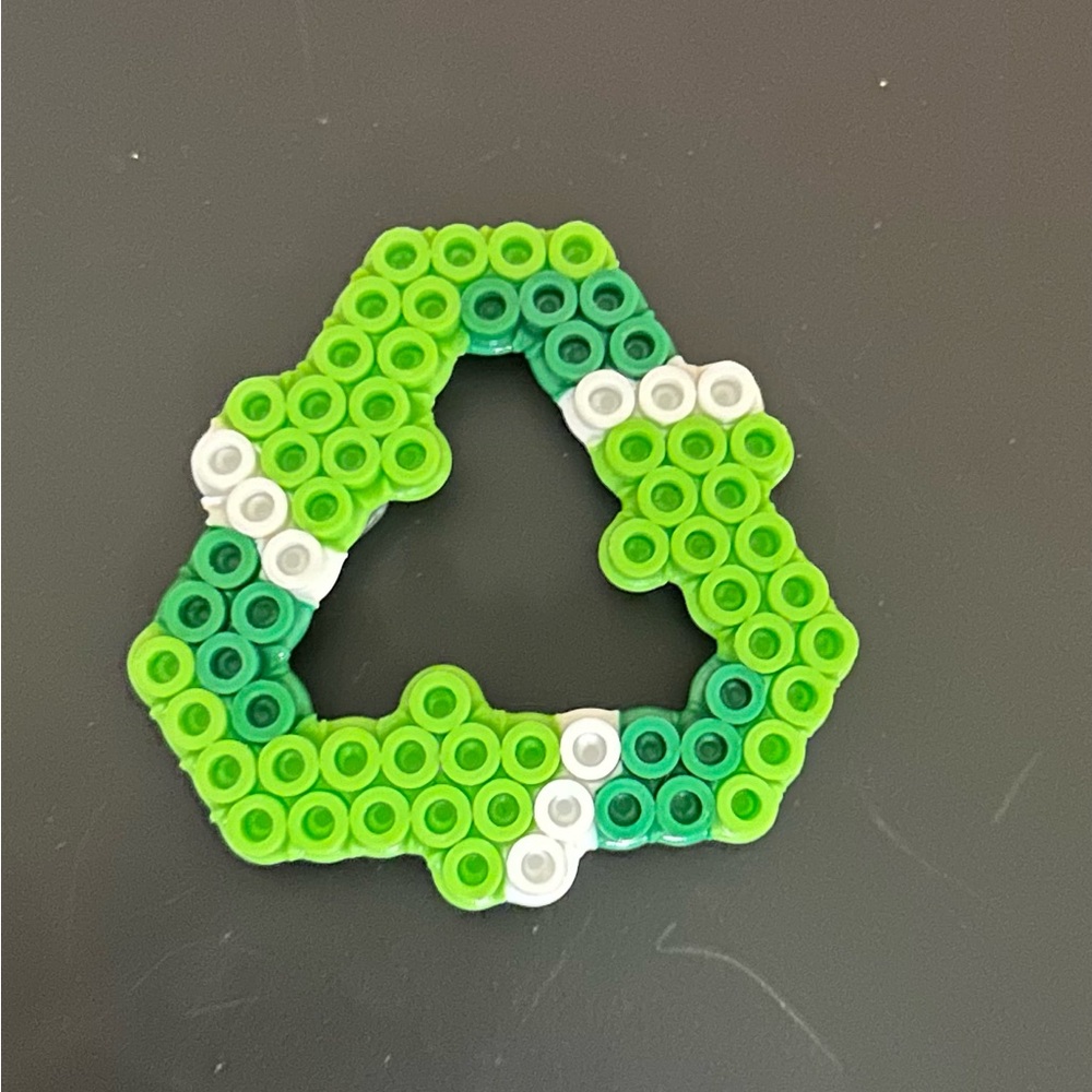 Recycling Perler bead magnet